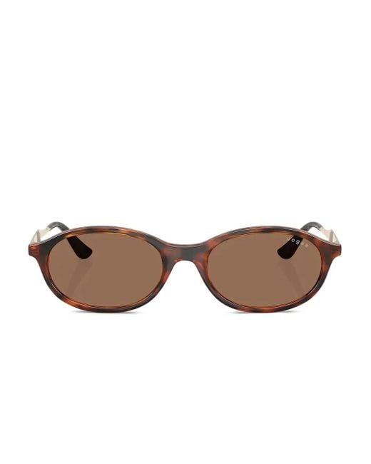 Vogue Eyewear オーバルフレーム サングラス Brown