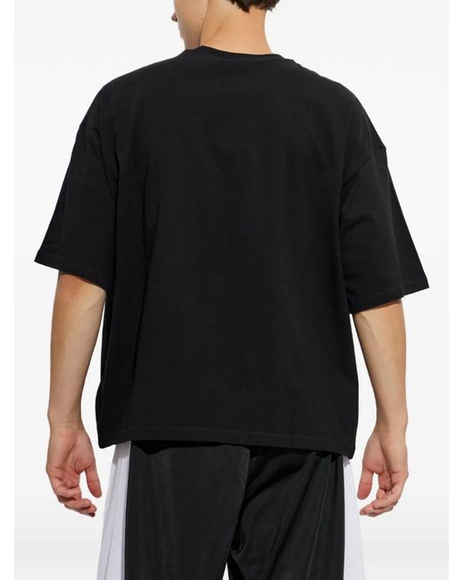 Adidas Black Originals Trefoil Essentials Cotton T-Shirt for men