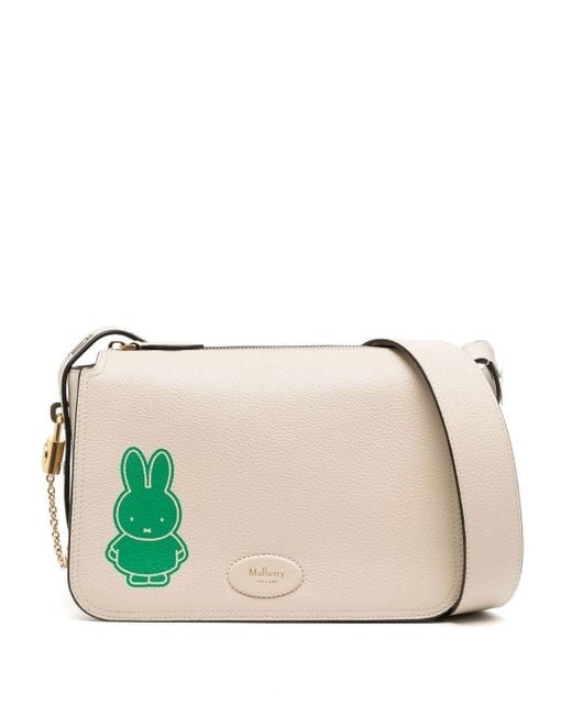Mulberry Natural X Miffy Billie Chalk Small Classic Grain Bag