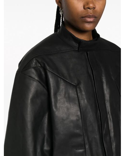 Rick Owens Black Jacket Calfskin