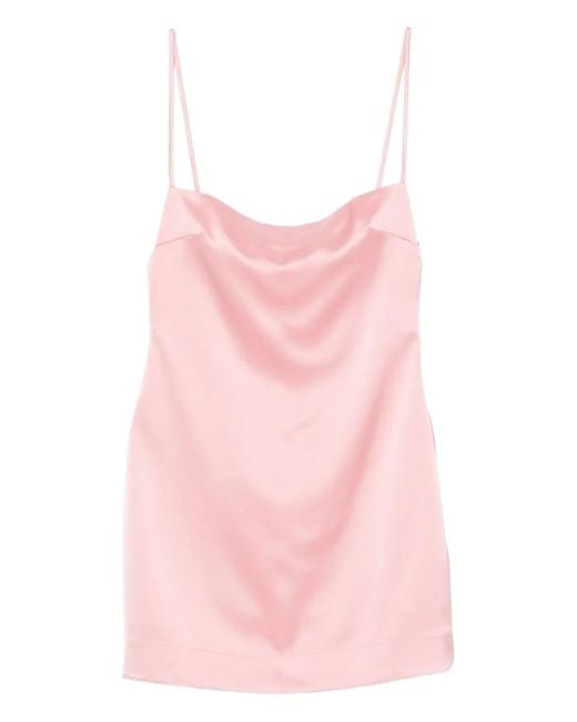 Paris Georgia Pink Blaze Slip Mini Dress