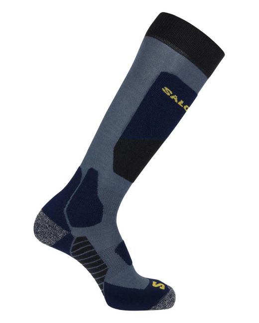 Salomon Blue Panelled Ski Socks for men