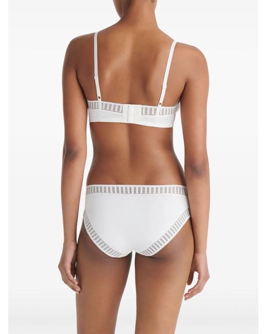 Eres White Madeleine Graphic Triangle Bra