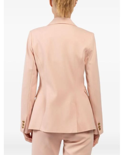 Smythe Natural Flap-Pocket Button Blazer