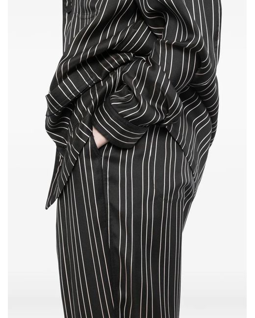 Tom Ford Gray Pantalon À Rayures