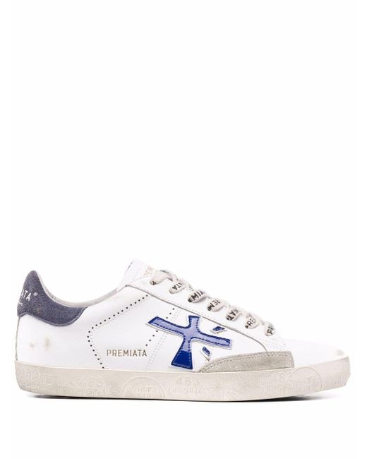 Premiata Steven Low-top Sneakers in White | Lyst