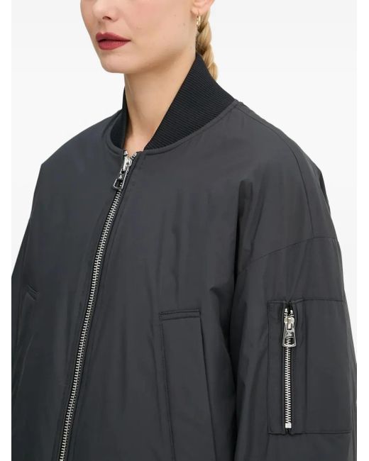 Marc O' Polo Black Zip-Front Bomber Jacket