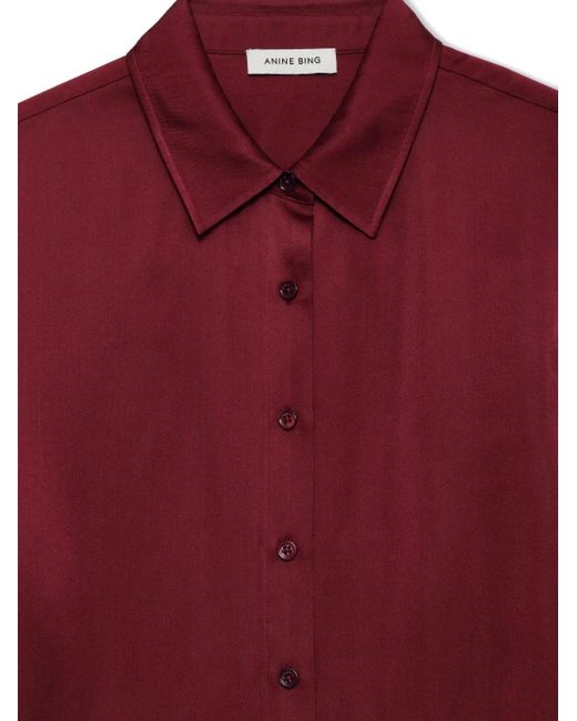 Anine Bing Amanda Blouse in het Red