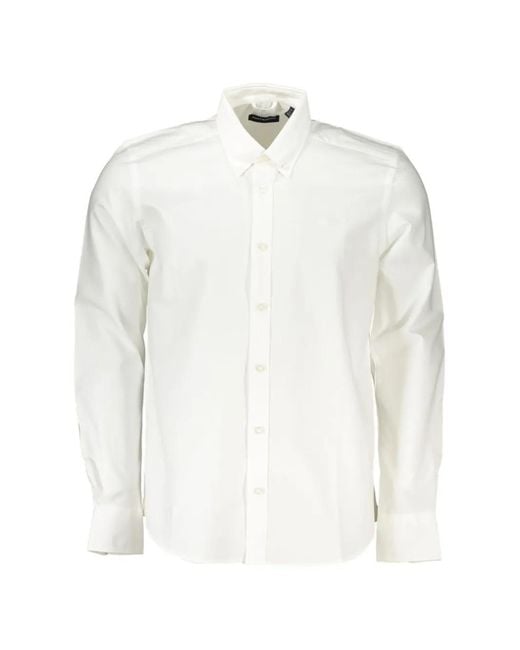 North Sails Oxford Button-Down Overhemd in het White voor heren