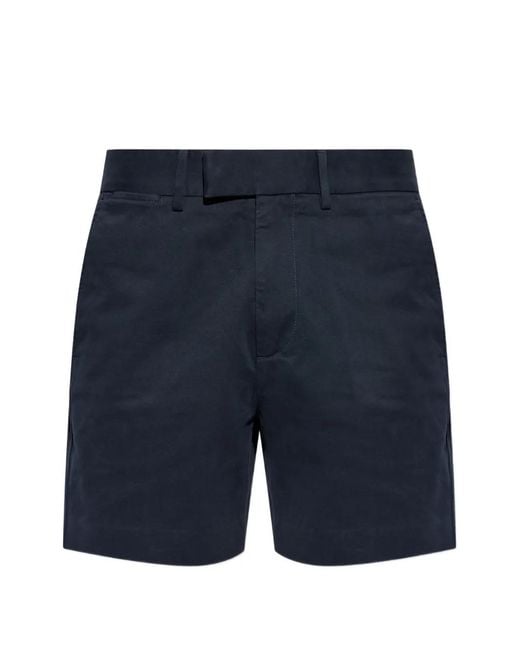 Tom Ford Blue Short En Jean À Taille Ceinturée for men