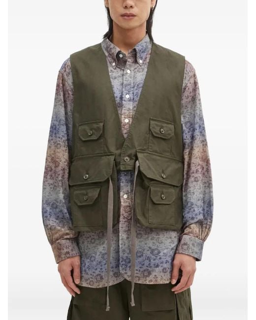 Engineered Garments Weste mit mehreren Taschen in Gray für Herren