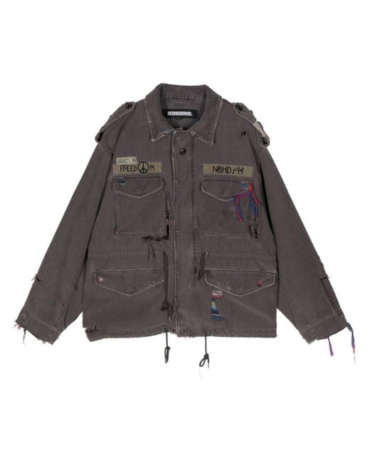 Neighborhood Brown Savage M-51 Cotton Military Jacket for men