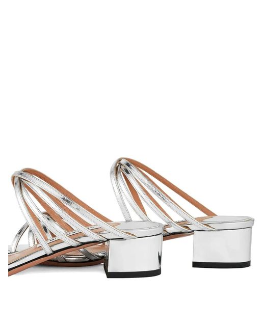 Aquazzura White Tell Me Multi-Strap Sandals