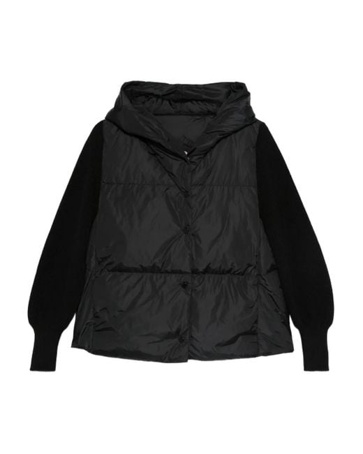 Canada Goose Black Hooded Puffer Jacket
