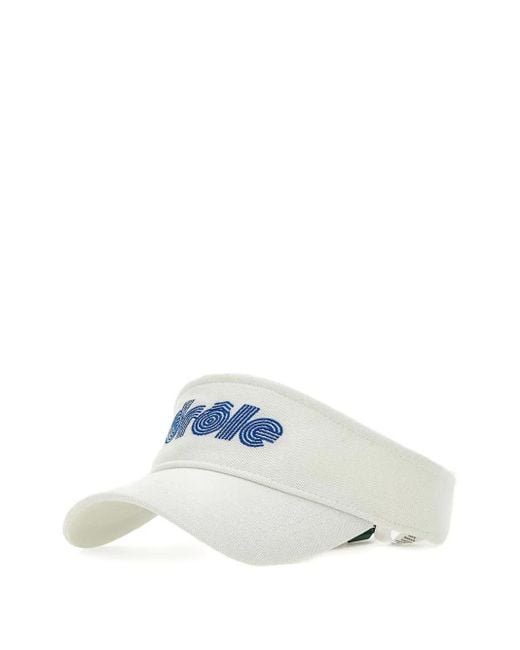 メンズ Drole de Monsieur コットン サンバイザー White