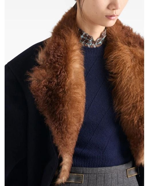 Prada Blue Pullover mit rundem Ausschnitt