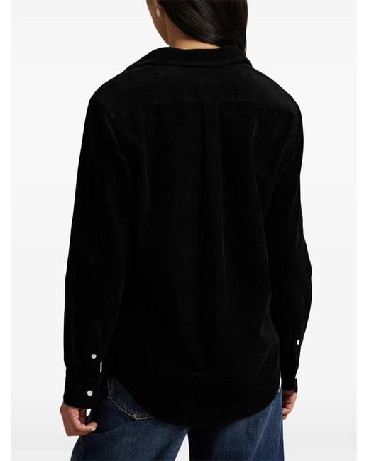 Polo Ralph Lauren Black Embroidered Shirt