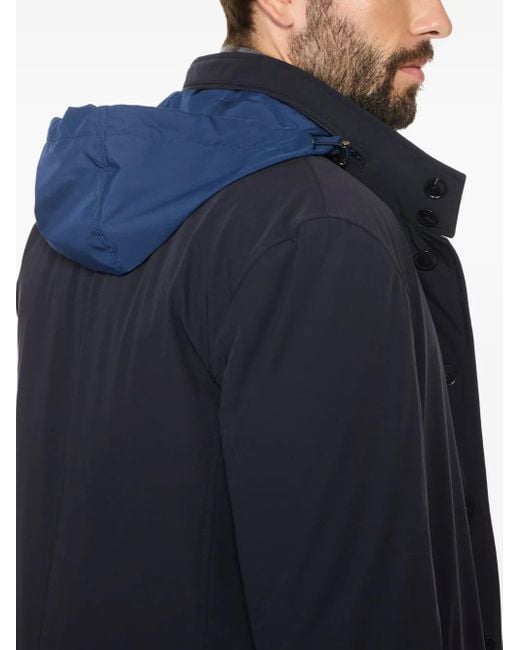 メンズ Norwegian Wool Long Traveler コート Blue