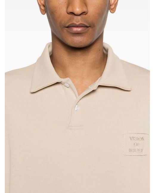 Vision Of Super Natural Logo-Embroidered Polo Shirt for men