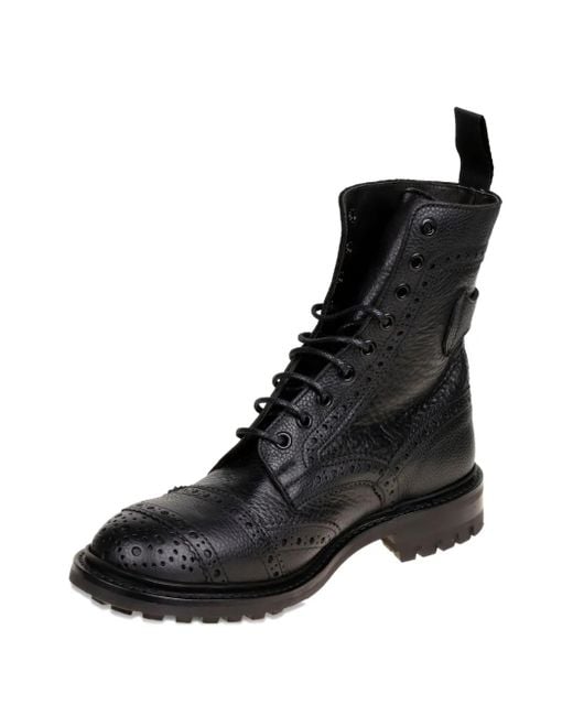 Tricker's Black Sheene Boots for men
