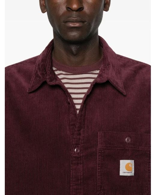 Carhartt Purple Corduroy Shirt for men