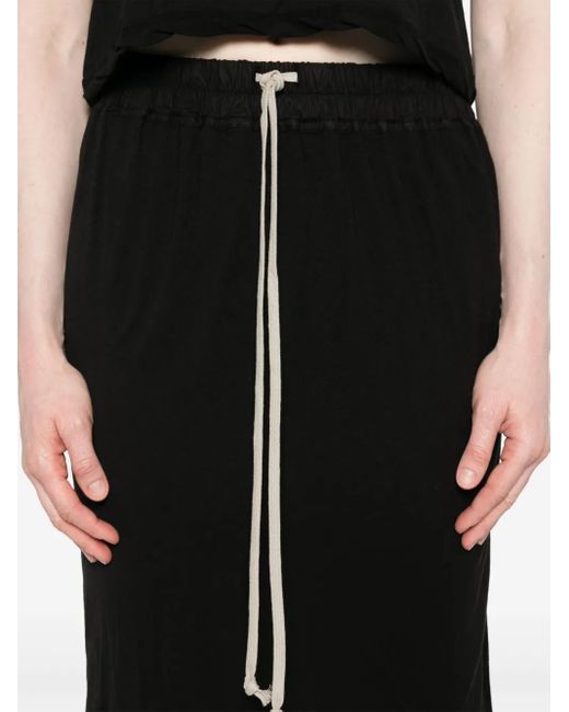 Rick Owens Pillar コットンロングスカート Black