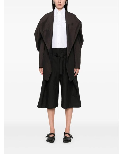Issey Miyake Black Fold To Form Shorts