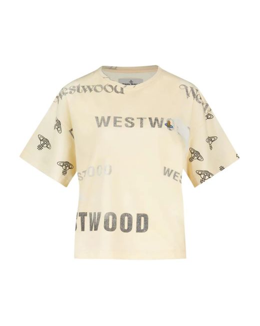 Vivienne Westwood Natural Hemd mit Orb-Logo