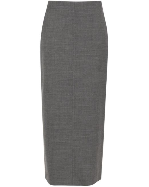 Falda de tubo con cintura alta Philosophy Di Lorenzo Serafini de color Gray