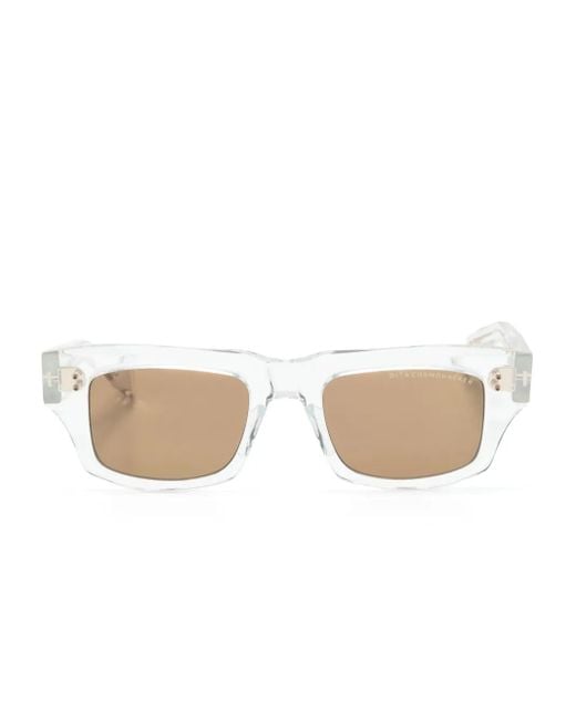 Dita Eyewear White Rectangle-Frame Sunglasses