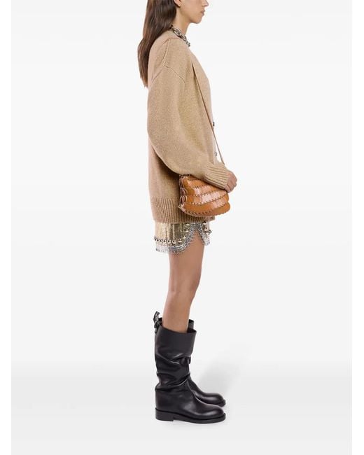 Rabanne Natural Buttoned Cardigan