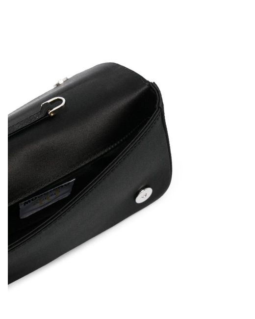 Moschino Black Crystal-embellished Mini Bag
