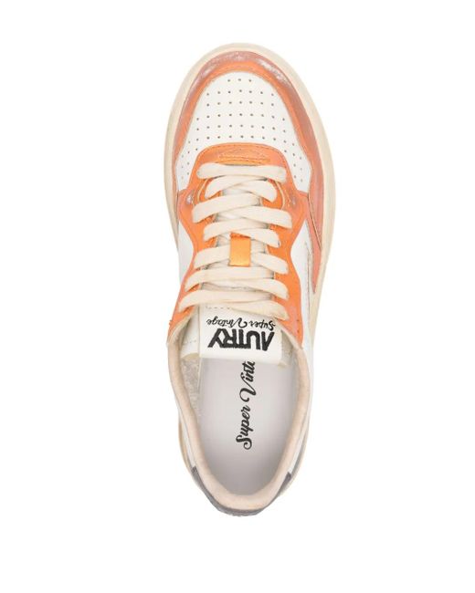 Autry Pink Super Vintage Low Sneakers