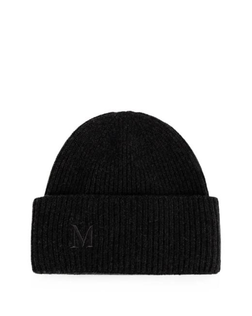 Berretto A Coste di Max Mara in Black
