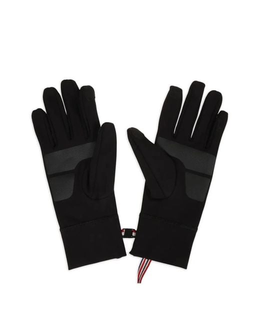 Moncler Black Logo-Print Touch-Screen Gloves
