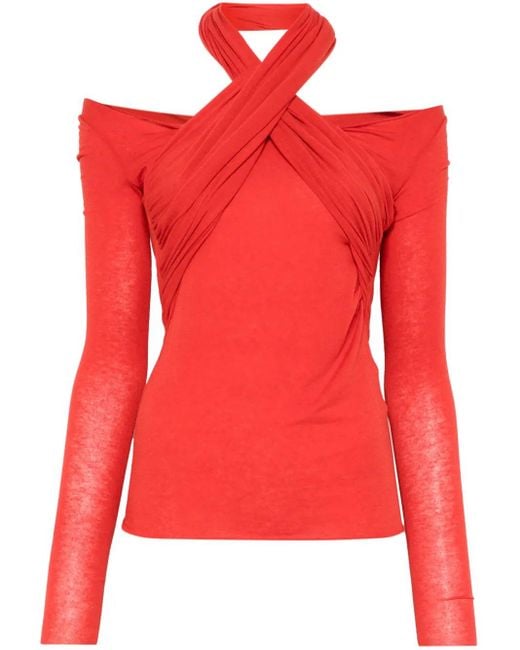 MANURI Red Rita Blouse