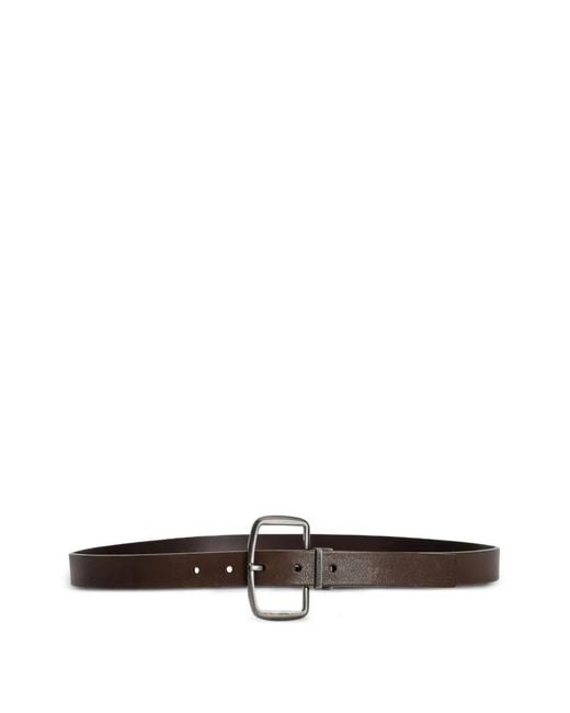 Cinturón Con Hebilla Rectangular Dolce & Gabbana de hombre de color White