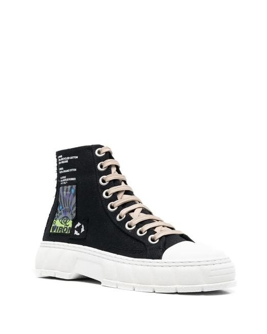 Viron Black 1982 Techno Sneakers