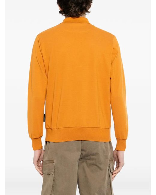 Undercover Orange Cotton Polo Shirt for men