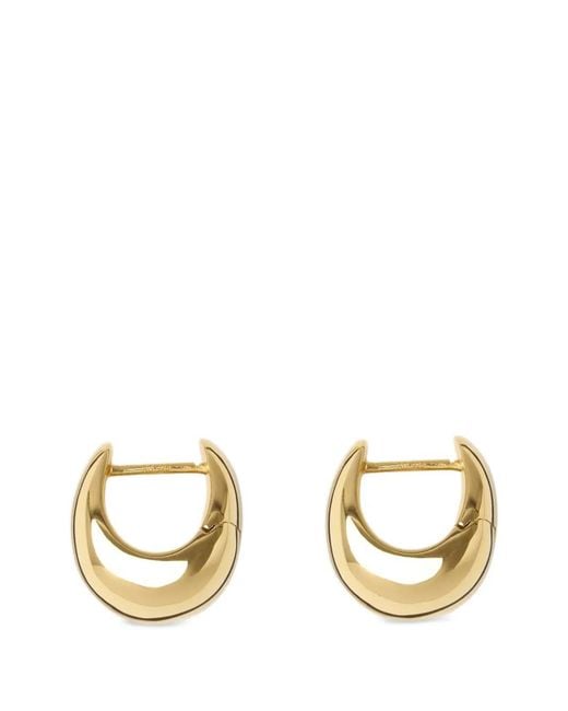 LIE STUDIO Metallic Boucles D'Oreilles Créoles The