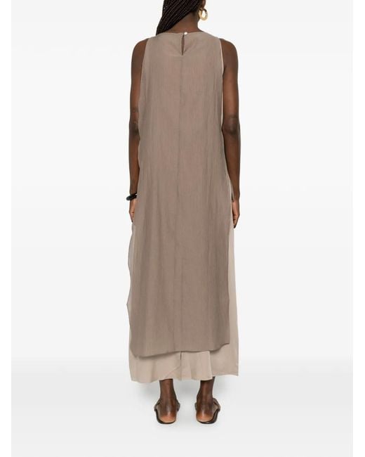 Viktoria Chan Natural Opame Tie Detail Dress