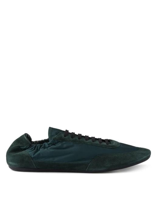 Prada Collapse Re-Nylon Sneakers Aus Wildleder in Blue für Herren