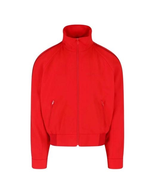 Marni Red Contrast-Piping Zip-Up Jacket for men