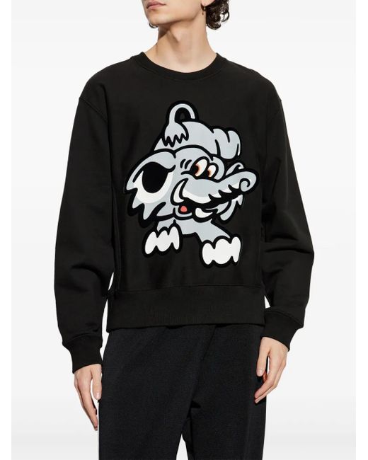 KENZO Black Printed Sweatshirt for men