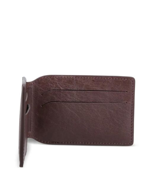 Martine Rose Purple Logo-Print Bi-Fold Wallet for men