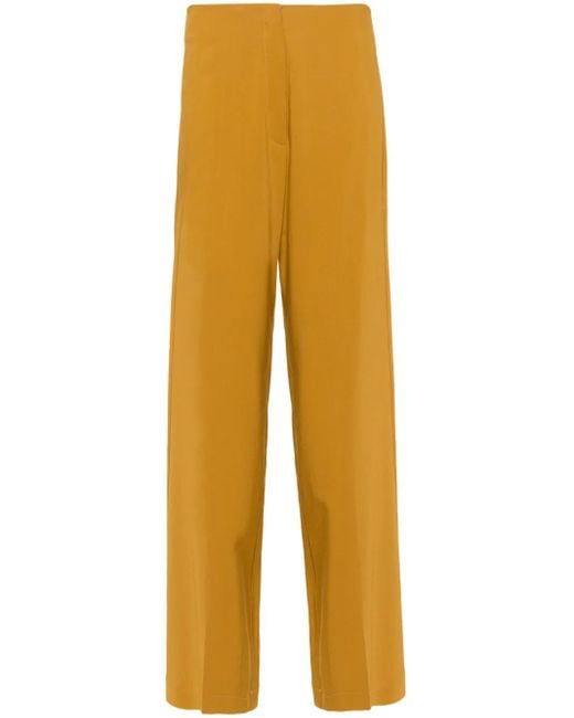 Forte_forte Yellow Crepe Trousers