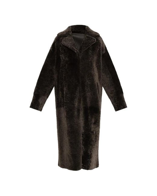 Arma Black Ines Reversible Shearling Coat
