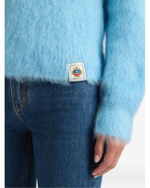 Crew-neck sweater Bally de color Blue
