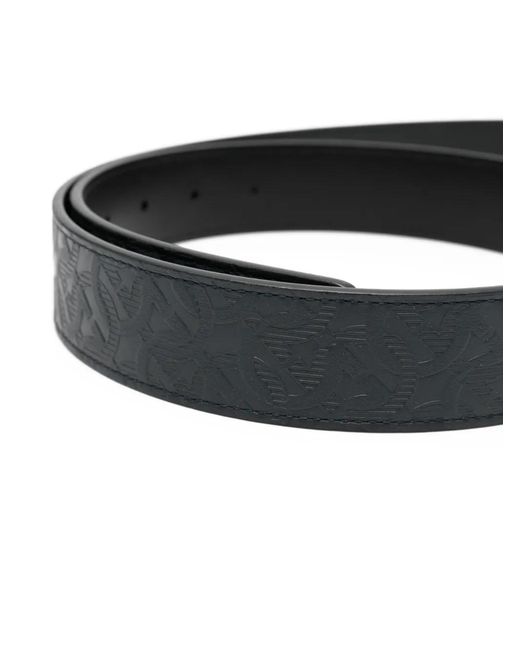 Ferragamo Gray Logo-Buckle Patterned Belt for men