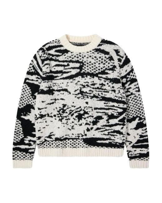 Edwin Black Abstract-Pattern Sweater for men